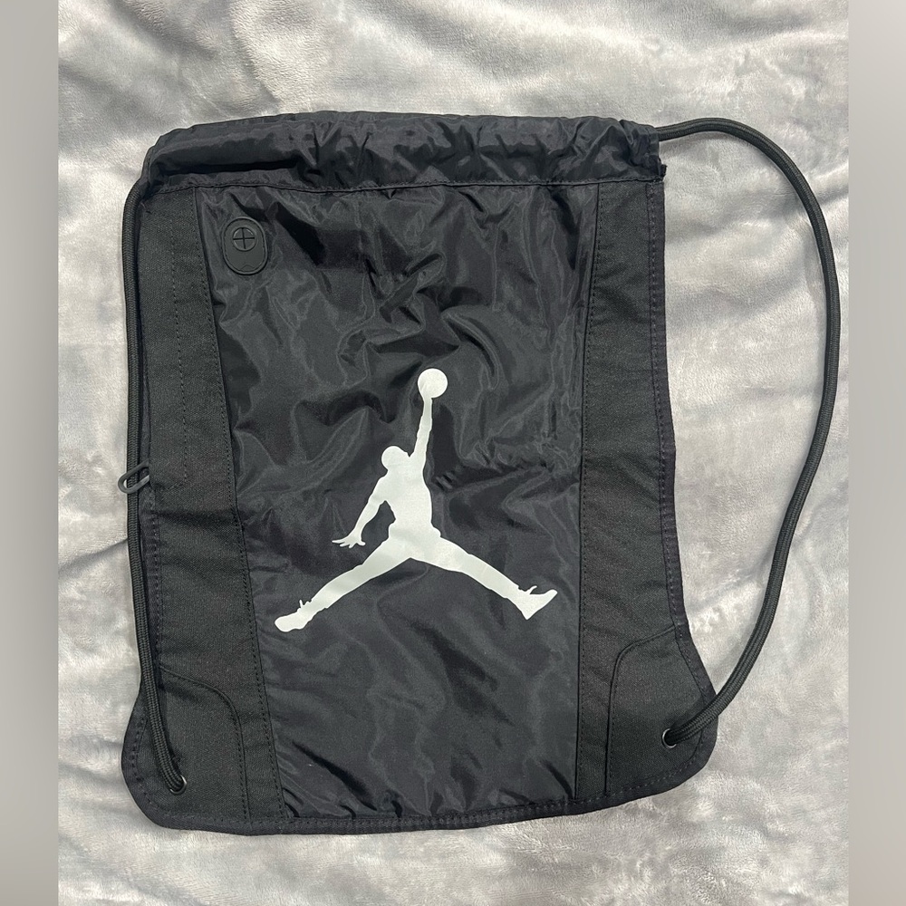 Nike Jordan Black Drawstring Bag